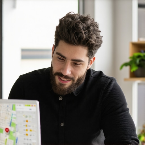 Engaging with Customers on Google Maps Business owner replying to reviews on Google Maps to increase engagement.