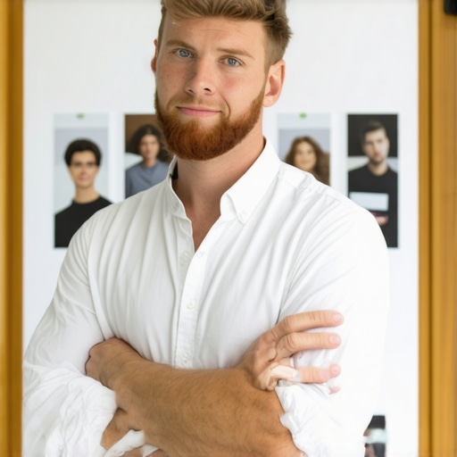 Optimized GMB Profile for Local Calls Business owner improving Google My Business profile with photos and reviews