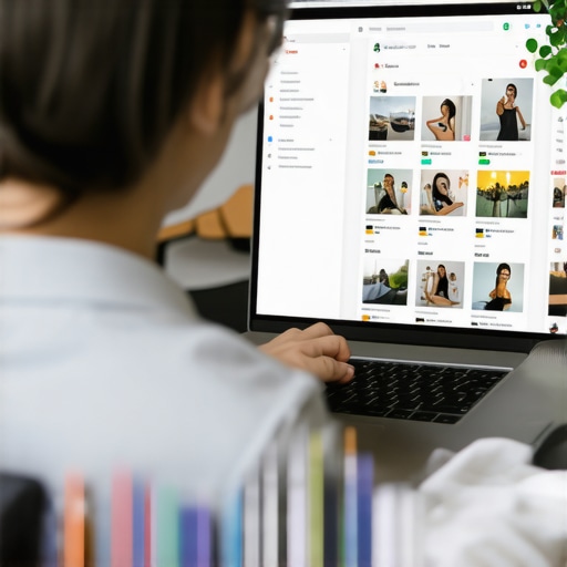 Business owner enhancing Google Maps profile with photos and reviews