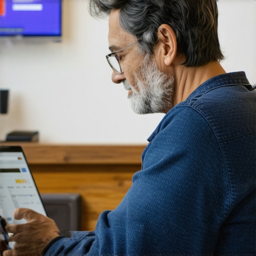 Business owner actively responding to reviews and posting updates on Google My Business.