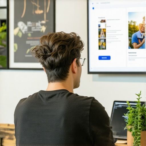 Business owner enhancing Google Maps listing with photos and details