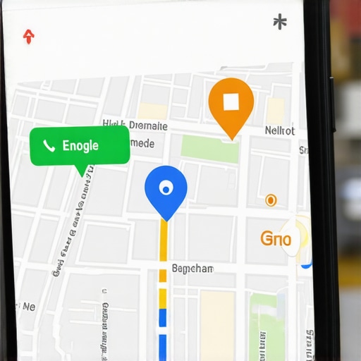 Google Maps Engagement Indicators Smartphone screen showing Google Maps profile with activity indicators