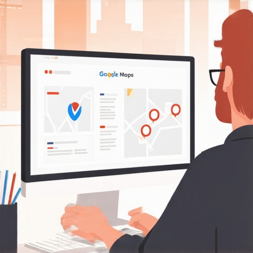 A business owner reviewing Google My Business analytics and technical SEO elements for better call conversion.