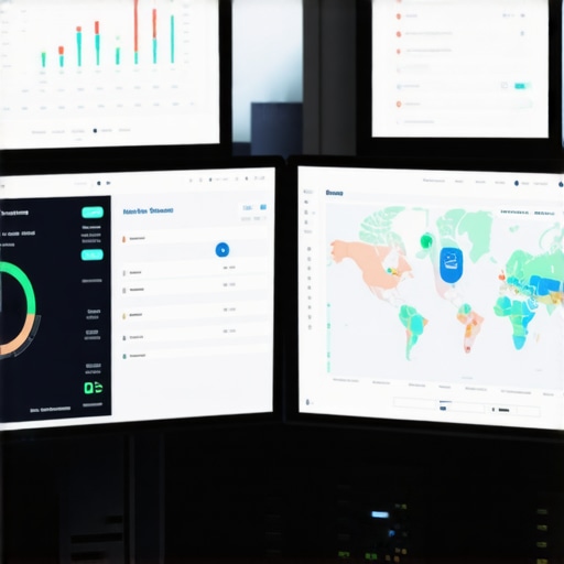 Digital Tools for Map Engagement Maintenance. Screens displaying SEO analytics, call tracking dashboards, and map engagement metrics.