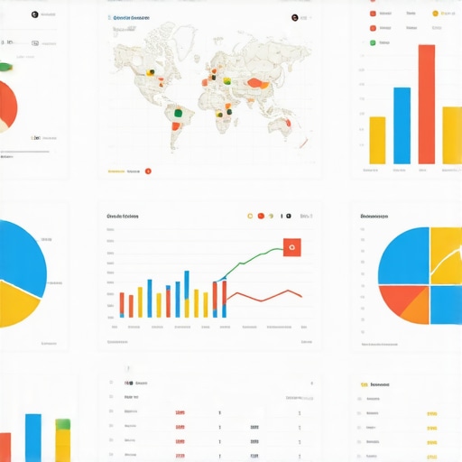 A dashboard displaying local SEO metrics and map engagement data for business growth