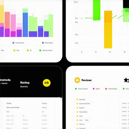 Display of a digital dashboard showing local SEO metrics for map call optimization.