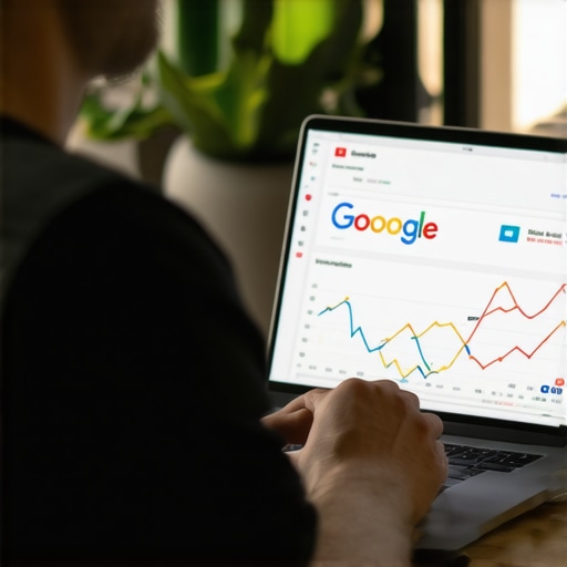 Business owner adjusting Google My Business profile on laptop for increased calls.