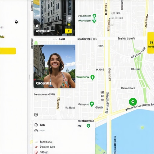 A well-optimized local map profile showcasing compelling photos and clear call-to-action buttons.